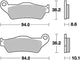 Trw remblokken mcb 707 brake pads sinter mcb 707 sh