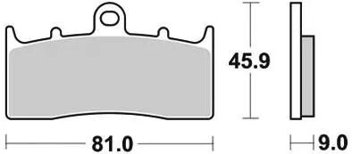 Trw remblokken mcb 736 brake pads organ. mcb 736