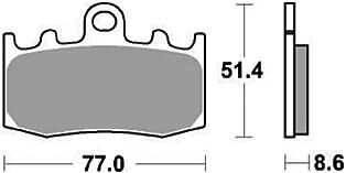 Trw remblokken mcb 748 brake pads organ. mcb 748