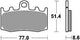 Trw remblokken mcb 748 brake pads organ. mcb 748