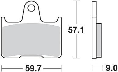 Trw remblokken mcb 729 brake pads sinter mcb 729 sh