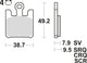 Trw remblokken mcb 742 brake pads sinter mcb 742 sv