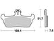 Trw remblokken mcb 618 brake pads organ. mcb 618
