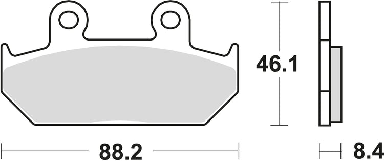 Trw remblokken mcb 571 brake pads organ. mcb 571