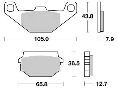 Trw remblokken mcb 719 brake pads organ. mcb 719
