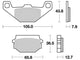 Trw remblokken mcb 719 brake pads organ. mcb 719