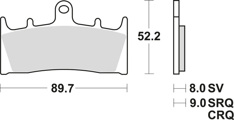 Trw remblokken mcb 659 brake pads sinter mcb 659 sv