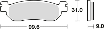 Trw remblokken mcb 699 brake pads organ. mcb 699