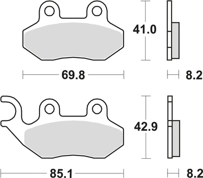 Trw remblokken mcb 684 brake pads organ. mcb 684