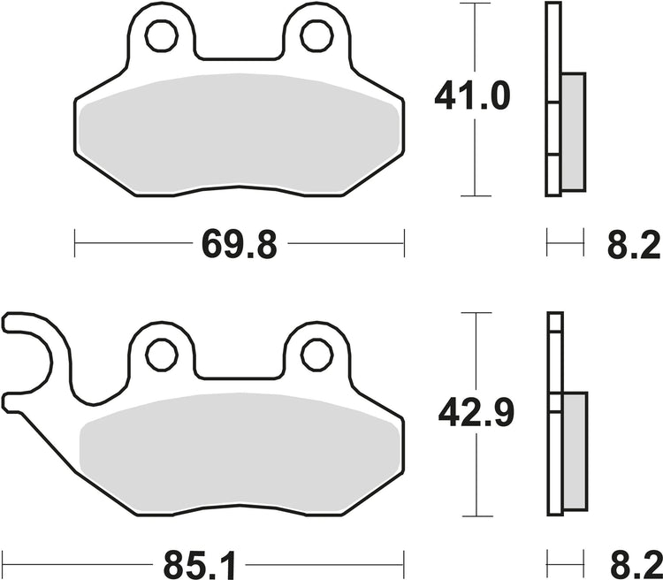 Trw remblokken mcb 684 brake pads organ. mcb 684