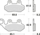 Trw remblokken mcb 684 brake pads organ. mcb 684