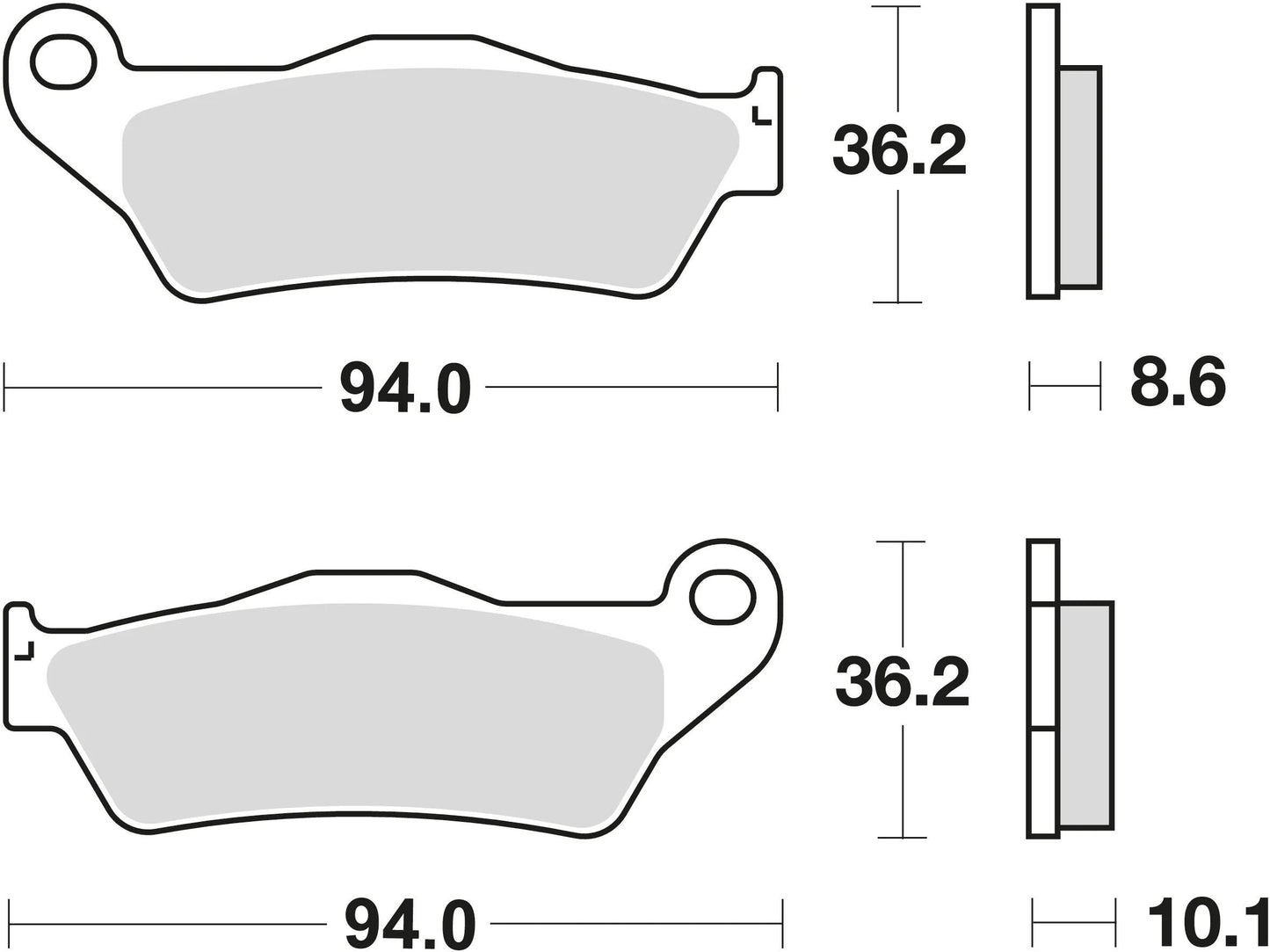 Trw remblokken mcb 707 brake pads organ. mcb 707