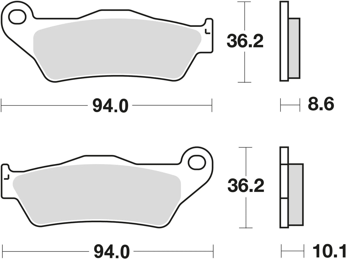 Trw remblokken mcb 707 brake pads organ. mcb 707