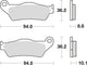 Trw remblokken mcb 707 brake pads organ. mcb 707