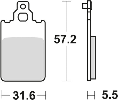 Trw remblokken mcb 578 brake pads organ. mcb 578
