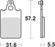 Trw remblokken mcb 578 brake pads organ. mcb 578