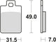 Trw remblokken mcb 688 brake pads organ. mcb 688