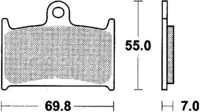 Trw remblokken mcb 690 brake pads organ. mcb 690