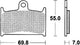 Trw remblokken mcb 690 brake pads organ. mcb 690