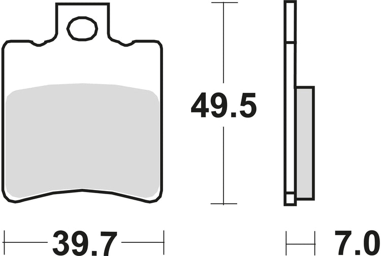 Trw remblokken mcb 696 brake pads organ. mcb 696 ec
