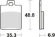Trw remblokken mcb 695 brake pads organ. mcb 695