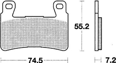 Trw remblokken mcb 703 brake pads organ. mcb 703