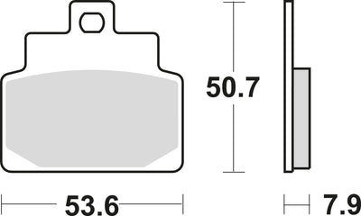 Trw remblokken mcb 709 brake pads organ. mcb 709