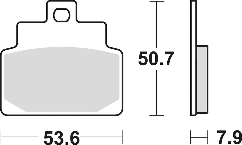 Trw remblokken mcb 709 brake pads organ. mcb 709