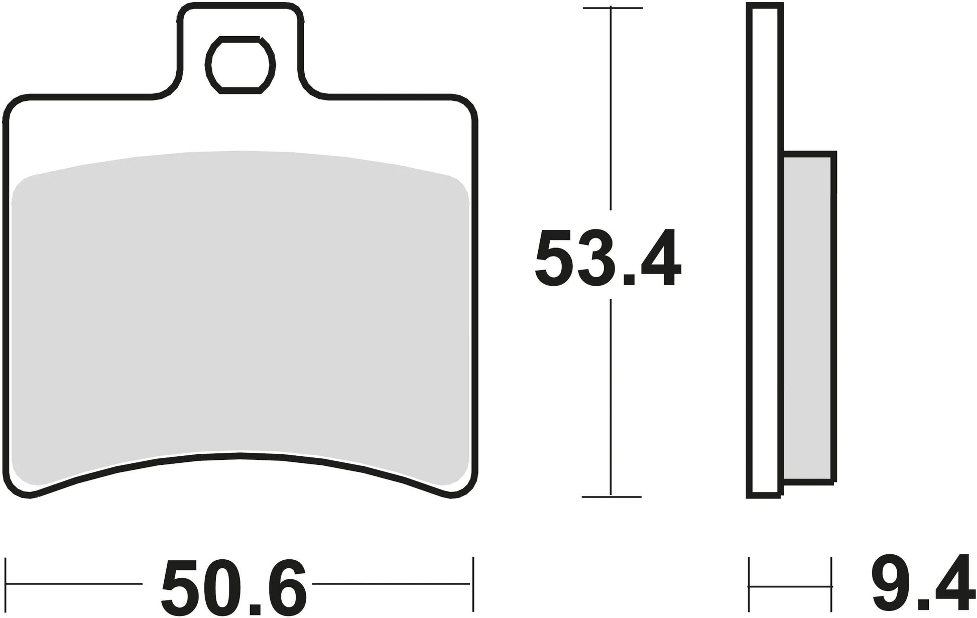 Trw remblokken mcb 710 brake pads organ. mcb 710