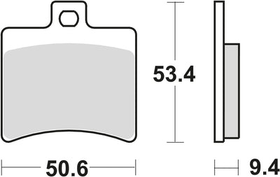 Trw remblokken mcb 710 brake pads organ. mcb 710