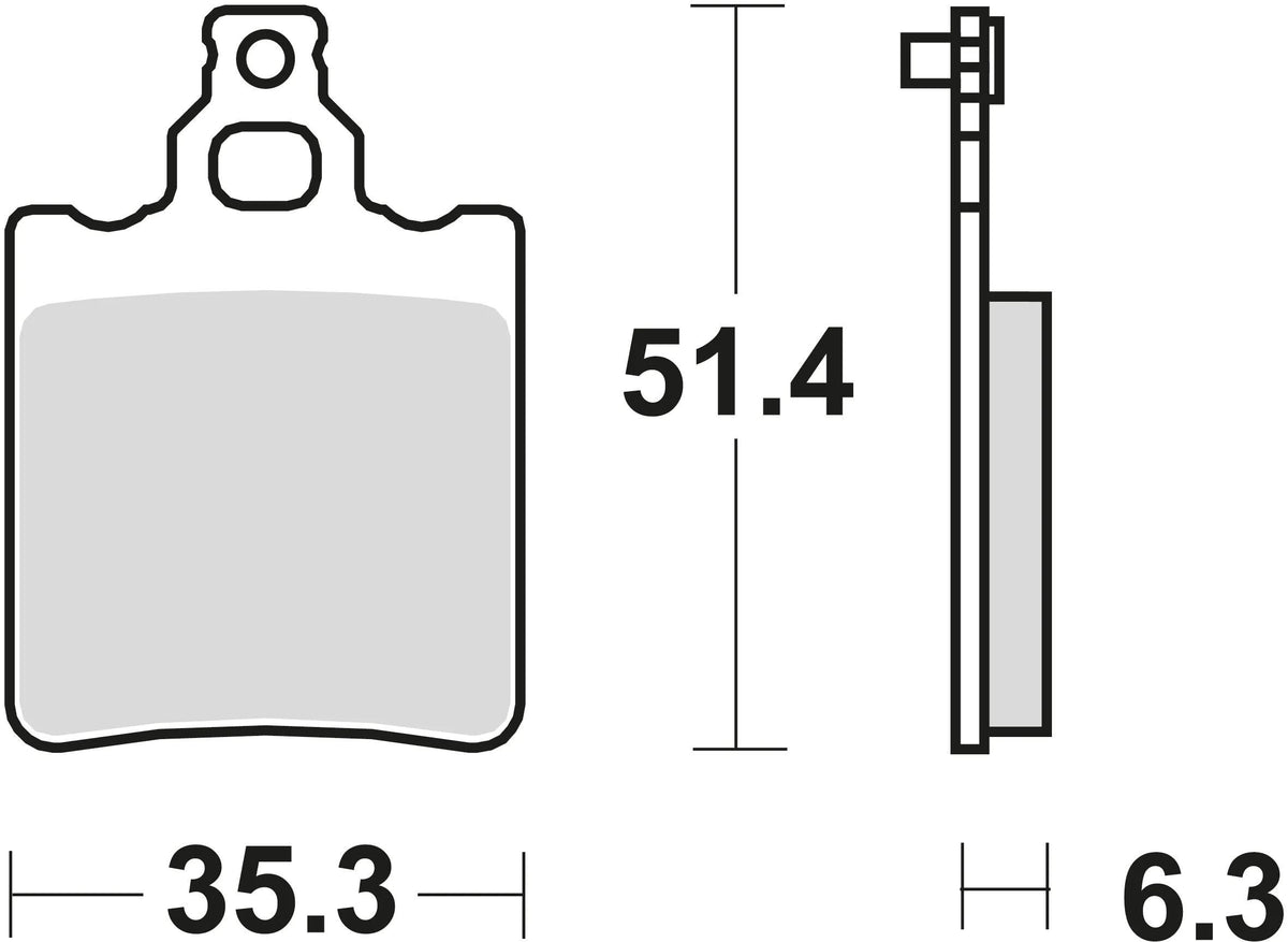 Trw remblokken mcb 552 brake pads organ. mcb 552