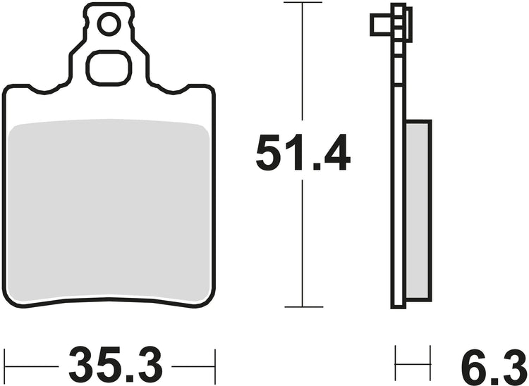 Trw remblokken mcb 552 brake pads organ. mcb 552