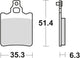 Trw remblokken mcb 552 brake pads organ. mcb 552