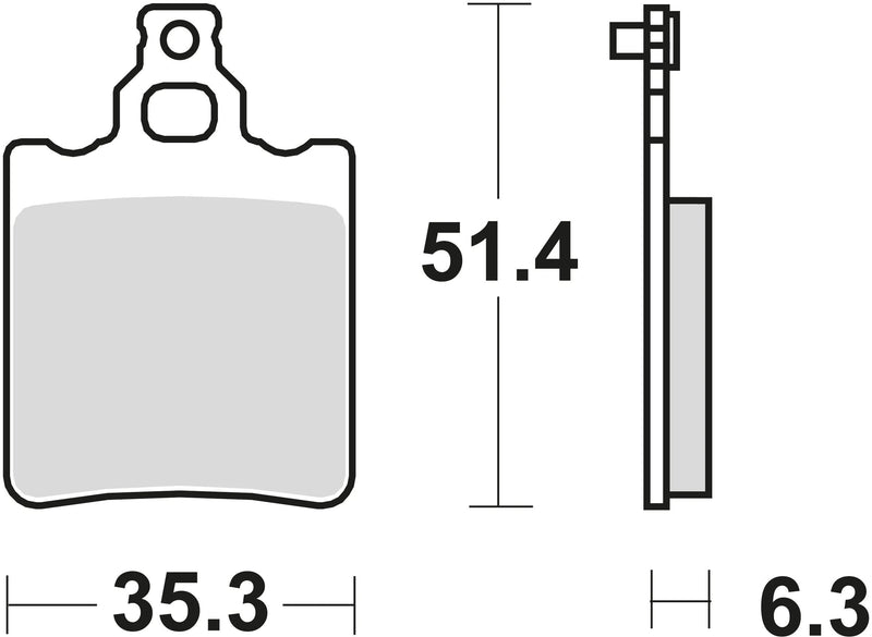 Trw remblokken mcb 552 brake pads organ. mcb 552