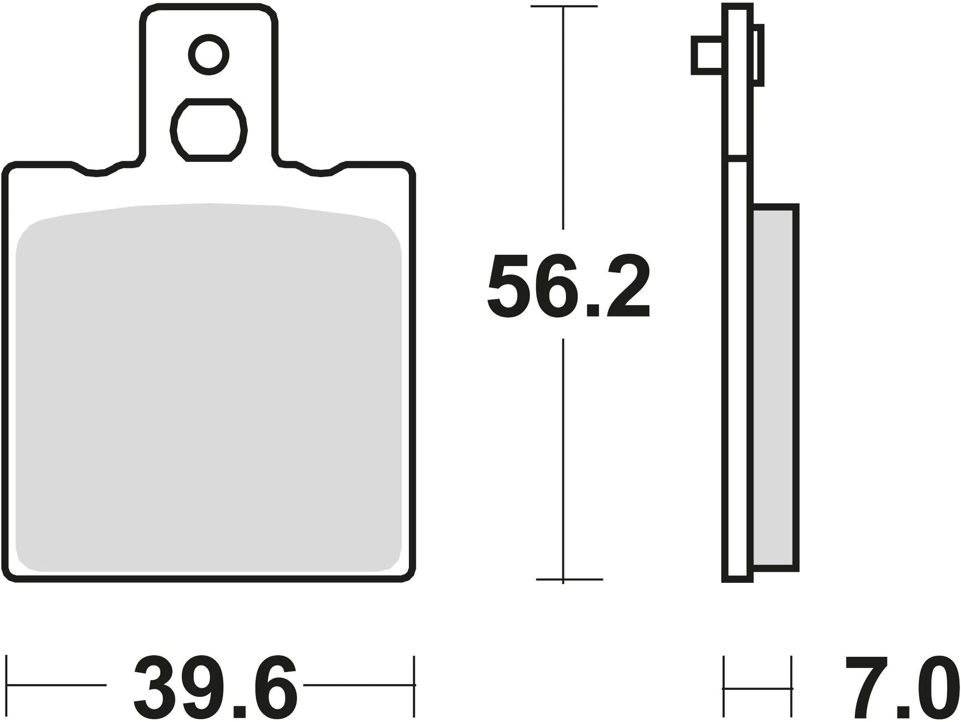 Trw remblokken mcb 75 brake pads organ. mcb 75