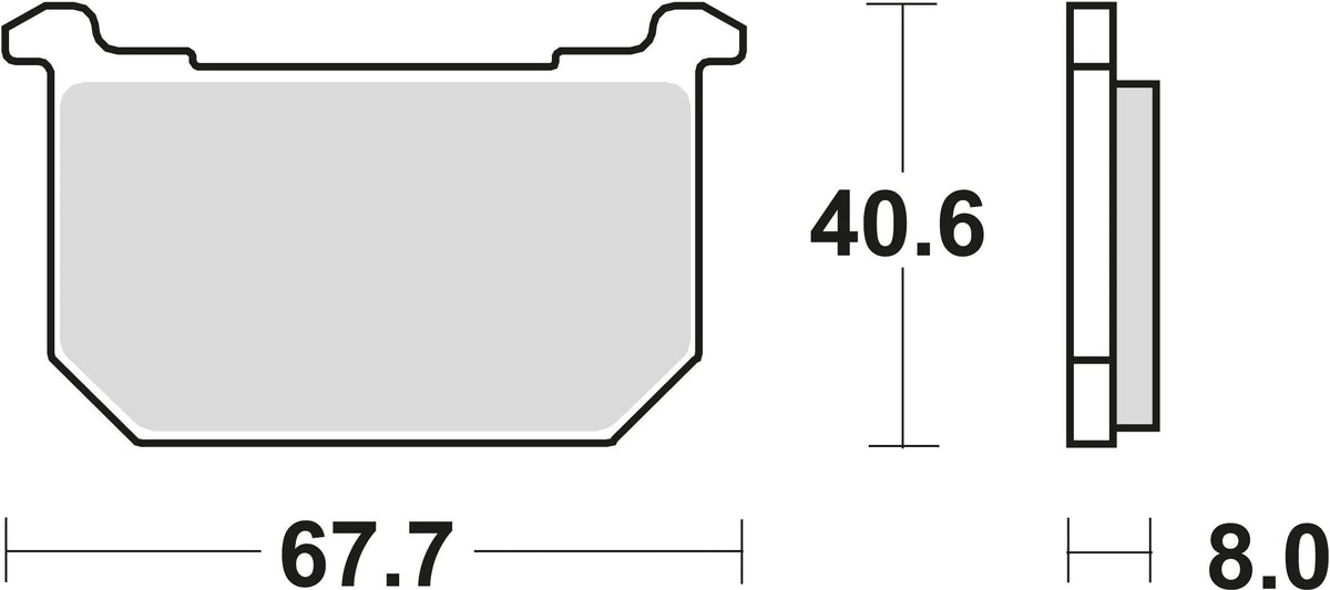Trw remblokken mcb 515 brake pads organ. mcb 515