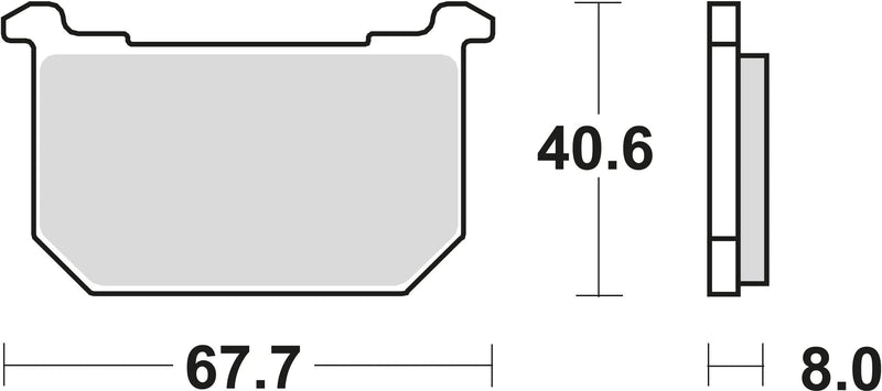 Trw remblokken mcb 515 brake pads organ. mcb 515