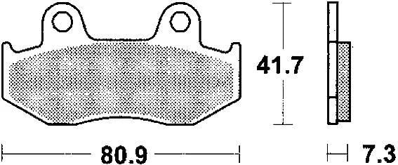 Trw remblokken mcb 534 brake pads organ. mcb 534