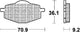 Trw remblokken mcb 539 brake pads organ. mcb 539