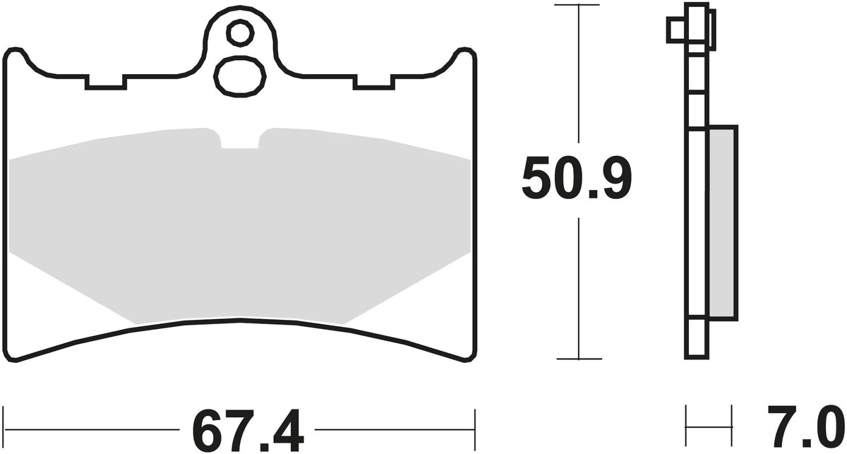 Trw remblokken mcb 572 brake pads organ. mcb 572