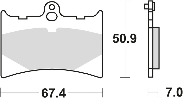 Trw remblokken mcb 572 brake pads organ. mcb 572