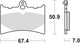 Trw remblokken mcb 572 brake pads organ. mcb 572