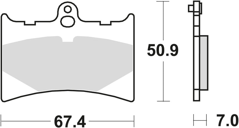 Trw remblokken mcb 572 brake pads organ. mcb 572