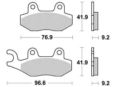 Trw remblokken mcb 689 brake pads organ. mcb 689