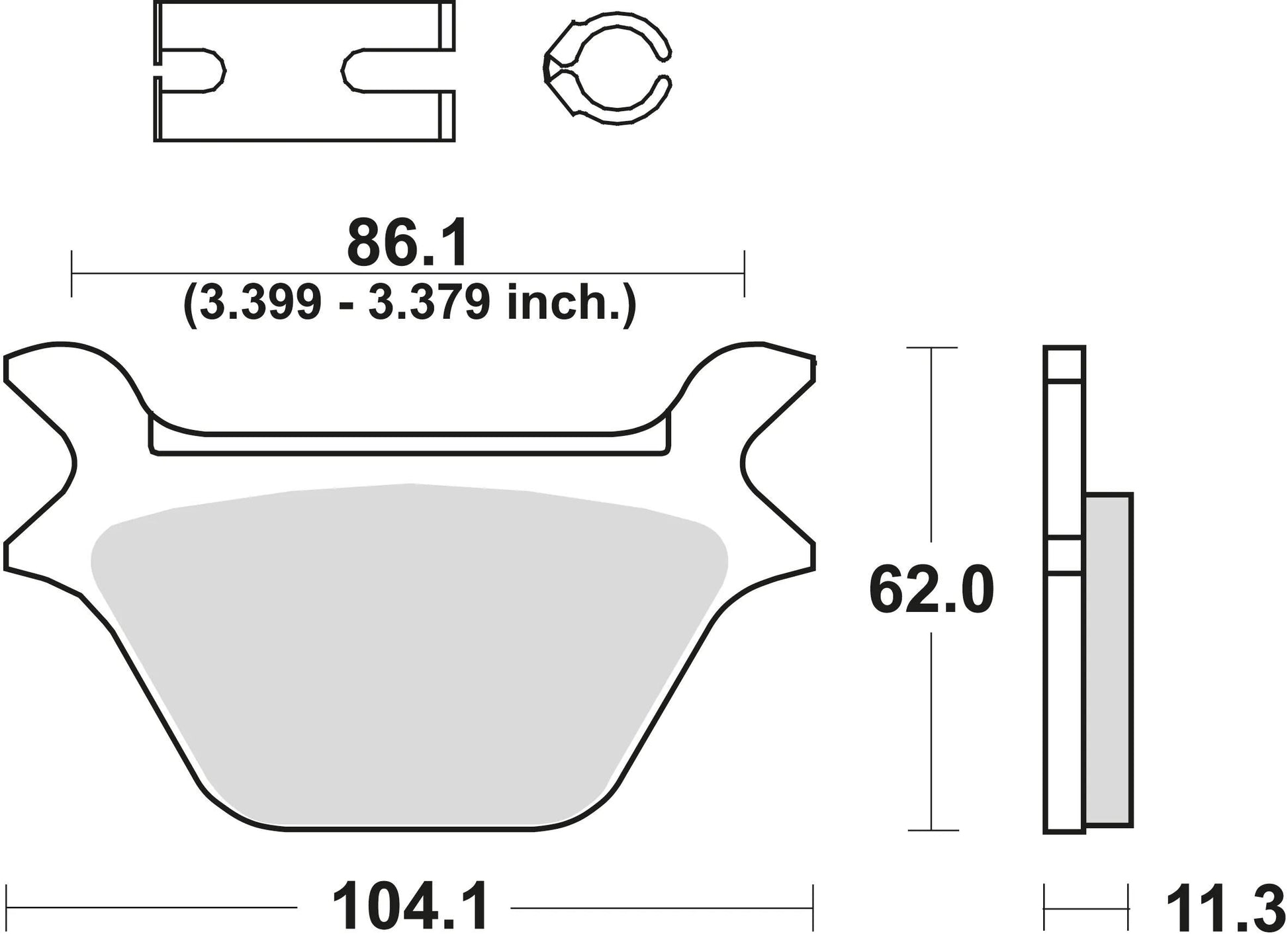 Trw remblokken mcb 583 brake pads organ. mcb 583