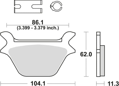 Trw remblokken mcb 583 brake pads organ. mcb 583