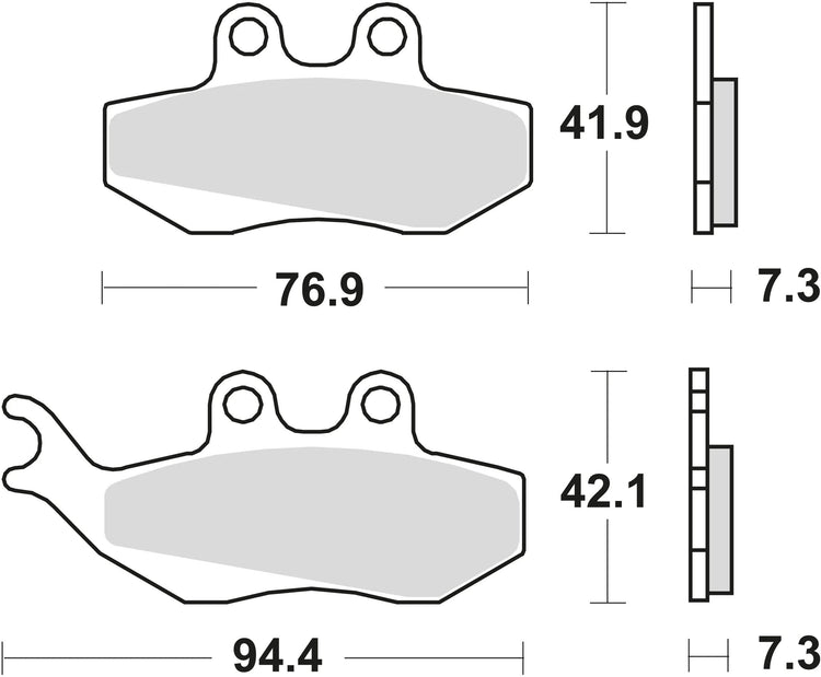 Trw remblokken mcb 664 brake pads organ. mcb 664