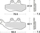 Trw remblokken mcb 664 brake pads organ. mcb 664