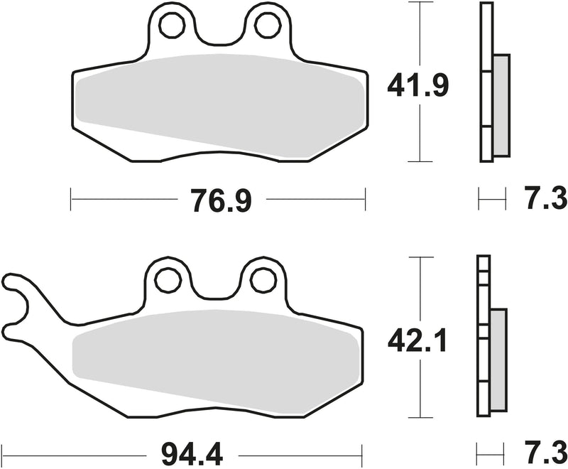 Trw remblokken mcb 664 brake pads organ. mcb 664
