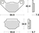 Trw remblokken mcb 657 brake pads organ. mcb 657
